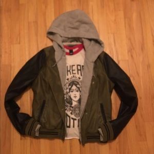 Women’s OBEY Vegan Hoodie Jacket Sz.L